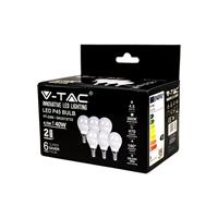 LAMPADINA LED SFERA 4,5W E14 P45 2700K 6PZ PACK