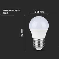 LAMPADINA LED SFERA 3,7W E27 3000K 320LM