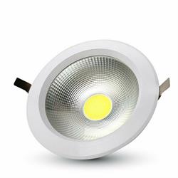 FARETTO DA INCASSO LED 30W 4000K TONDO COB ALTA LUMINOSI