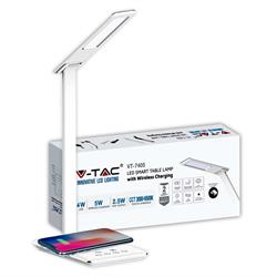 LAMPADA LED 5W 3-4-6K DA TAVOLO CON CARICATORE WIRELESS