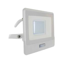 PROIETTORE LED 30W 6400K BIANCO CON PIR SENSOR CAVO 1MT