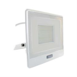 PROIETTORE LED 50W 6400K BIANCO CON PIR SENSOR CAVO 1MT