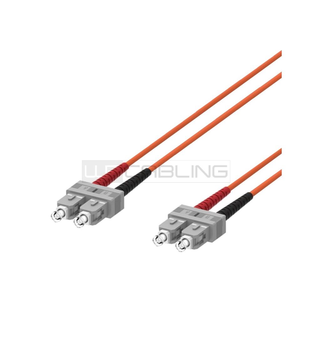 Fiber Optic Multimode Patch Cord ,62,5/125 SC-SC, 3 mt.