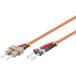 Fiber Optic Multimode Patch Cord ,62,5/125 ST-SC, 5 mt.