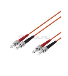 Fiber Optic Multimode Patch Cord ,62,5/125 ST-ST, 0,5 mt