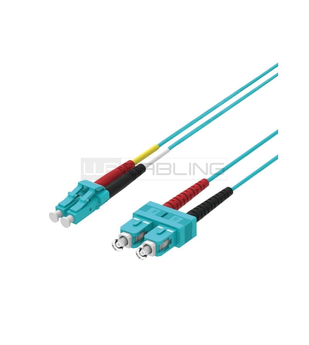 Fiber Optic Multimode Patch Cord ,50/125 LC-SC, 10 mt. O