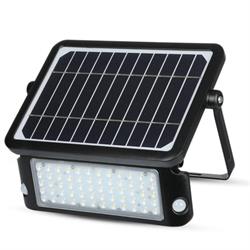 PROIETTORE SOLARE LED 10W 4000K IP65 1100LM NERO CON SEN