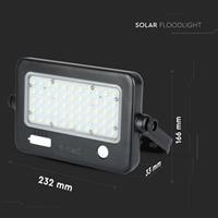 PROIETTORE SOLARE LED 10W 4000K NERO