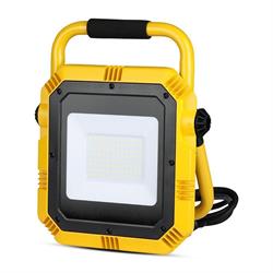 PROIETTORE LED PORTATILE 50W 6400K NERO-GIALLO 85-265V +