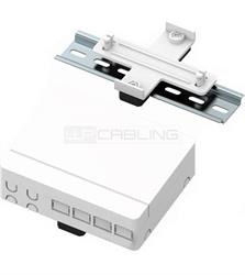 FTTH Indoor IP20 Connectionbox 4 ports for Wall/DIN-rail