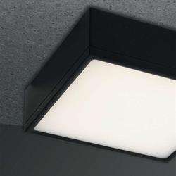 PLAFONIERA LED KLIO NERA IN ACRILICO E ALLUMINIO 16W 200