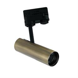 FARO BINARIO LED ROCKET BRONZO IN ALLUMINIO 7W 500LM 400