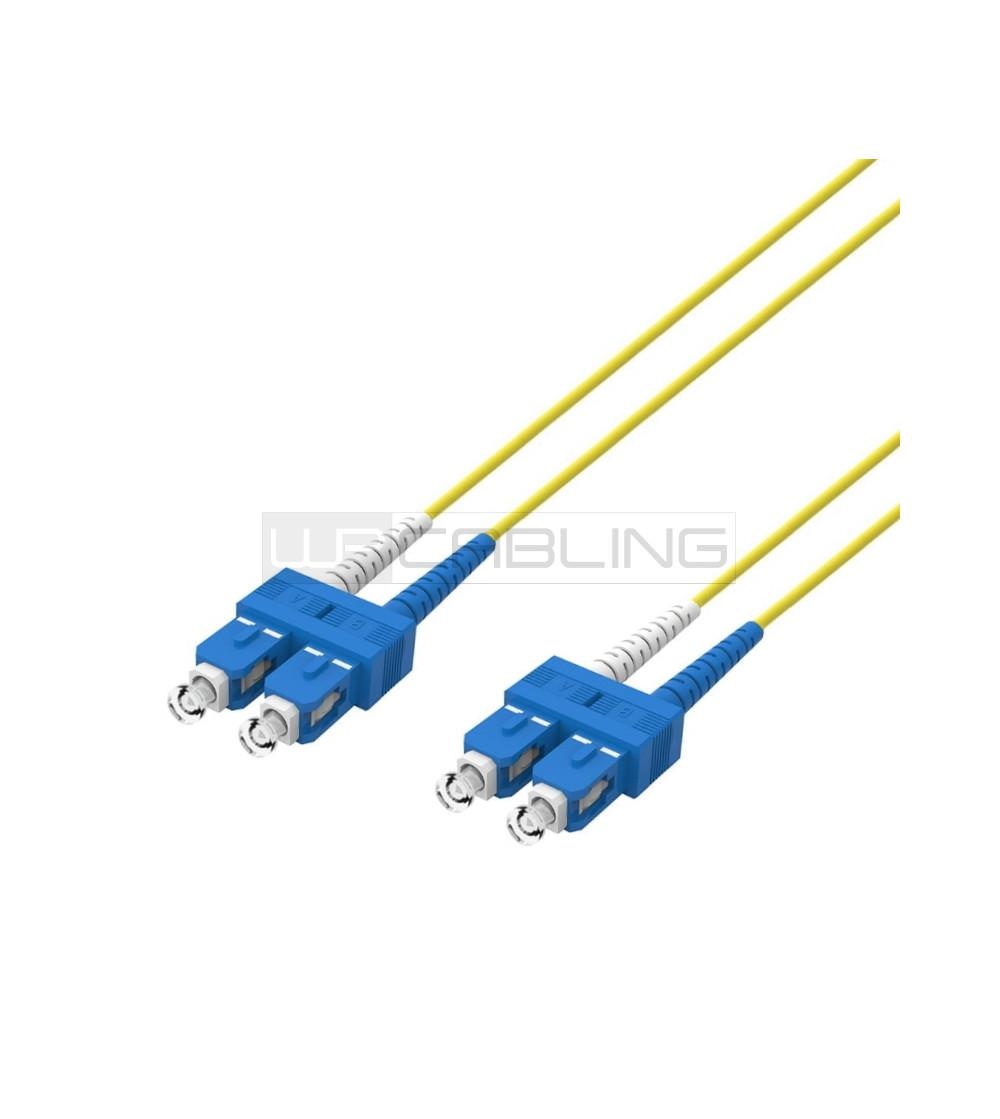 Fiber Optic Singlemode Patch Cord ,9/125 SC-SC, 2 mt. OS