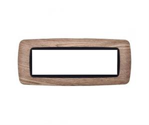 PLACCA PLASTICA 7P BOMBATA LEGNO CHIARO COMP. LIVING