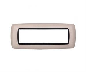 PLACCA PLASTICA 7P BOMBATA SABBIA COMPATIBILE LIVING