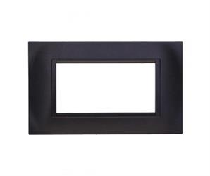 PLACCA QUADRATA 4P NERO COMPATIBILE LIVING