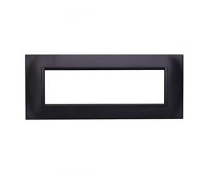 PLACCA QUADRATA 7P NERO