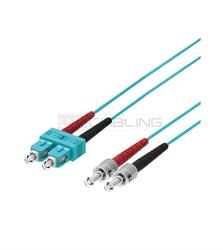 Fiber Optic Multimode Patch Cord ,50/125 ST-SC, 10 mt. O