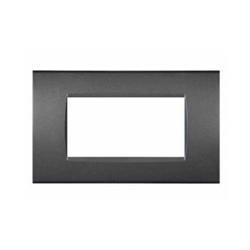 Placca Tecno T1-Art 8004-08 4P Grigio Scuro