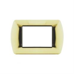 Placca Metallo T1 8803-03 3P Oro