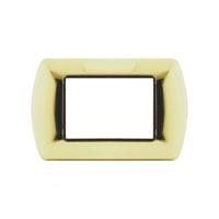 Placca Metallo T1 8803-03 3P Oro
