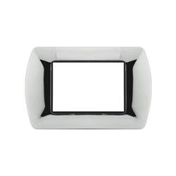 Placca Metallo T1 8803-04 3P Cromo