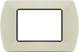 Placca Metallo T1 8803-28 3P Panna