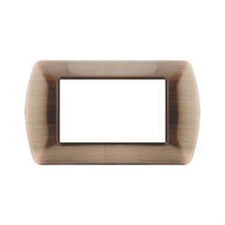 Placca Metallo T1 8804-10 4P Rame