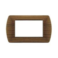 Placca Metallo T1 8804-12 4P Ciliegio