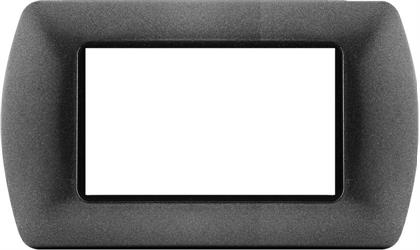 Placca Metallo T1 8804-26 4P Antracite
