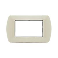 Placca Metallo T1 8804-28 4P Panna