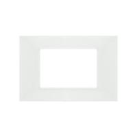 Placca Tecnopolimero T2 3P Bianco COMPATIBILE PLANA