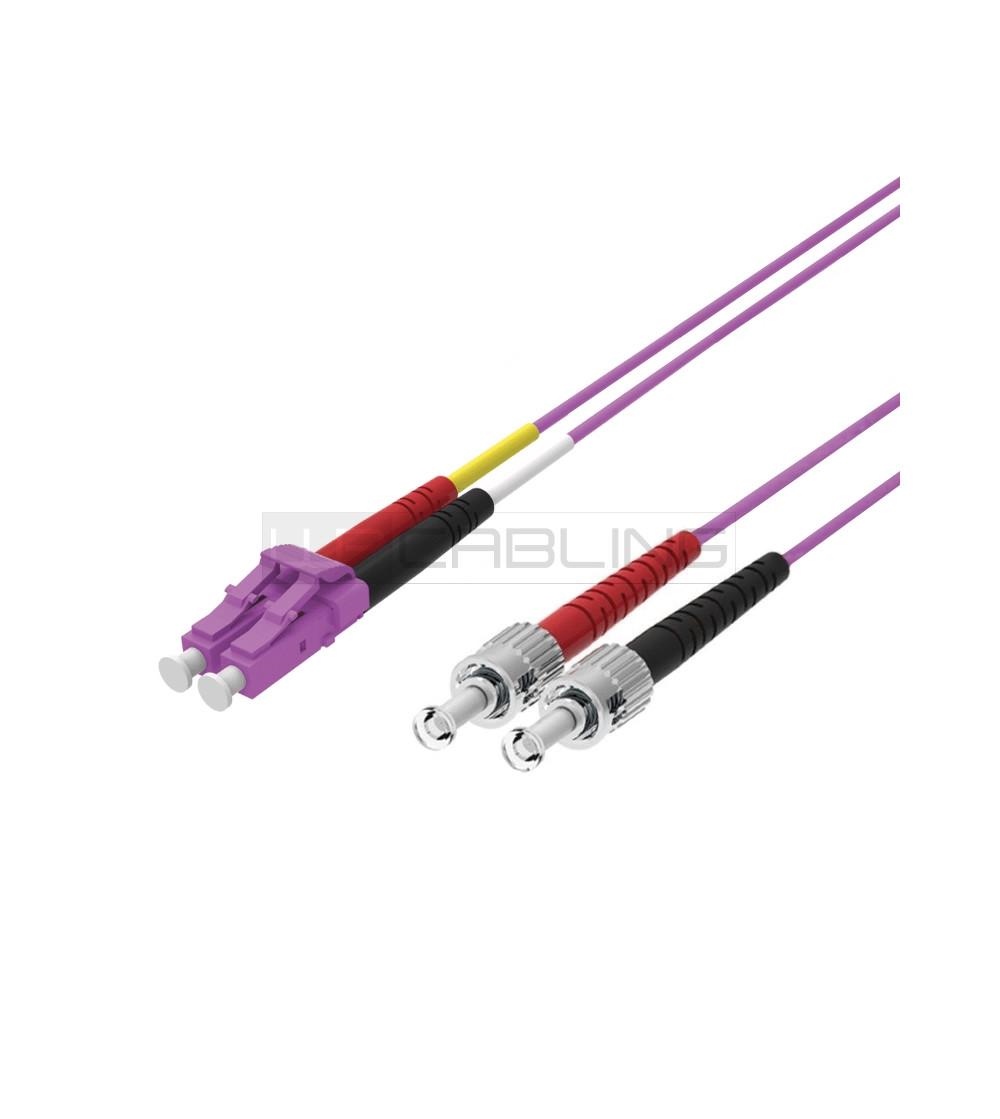 Fiber Optic Multimode Patch Cord ,50/125 LC-ST, 5 mt. OM