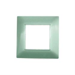 Placca Tecnopolimero T2 2P Acquamarina COMP. PLANA