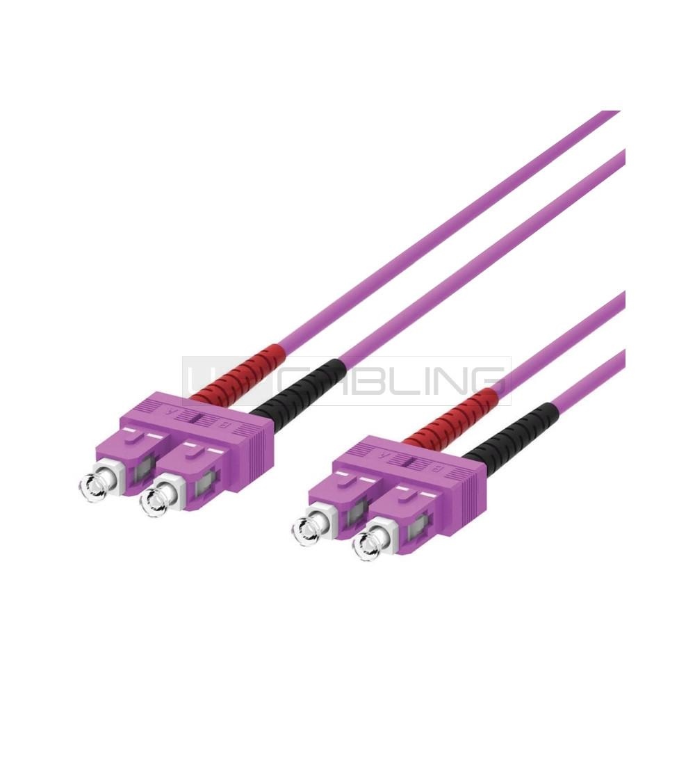 Fiber Optic Multimode Patch Cord ,50/125 SC-SC, 0,5 mt.