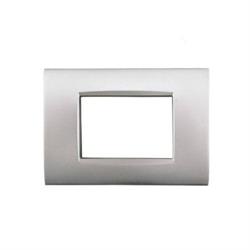 Placca Metallo T4-Vip CBM7003-3 3P Silver