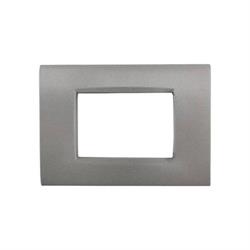 Placca Met. T4-Vip CBM7003-4 Grigio Chiaro