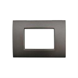 Placca Metallo T4-Vip CBM7003-5 3P Antracite