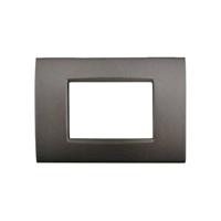 Placca Metallo T4-Vip CBM7003-5 3P Antracite