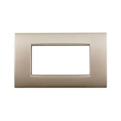 Placca Met. T4-Vip CBM7004-6 4P Champagne