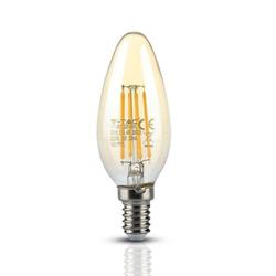 LAMPADINA LED CANDELA 4W E14 2200K AMBRA