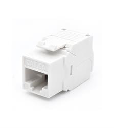 Professional Keystone Cat. 6a UTP, 180 degree, White - t