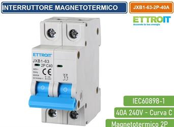 Interruttore Magnetotermico 2P 40A 220V