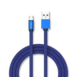 CAVO MICRO USB 1MT BLU SERIE RUBINO