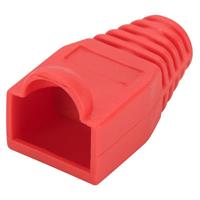 PVC boot for cat 5e/6 round cable 5,5 mm - RED