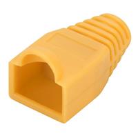 PVC boot for cat 5e/6 round cable 5,5 mm - YELLOW
