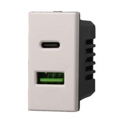 PRESA USB 2 IN 1 USB+TYPE-C 3.1AMH COMPATIBILE AXOLUTE