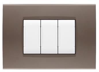 Placca Soft T1-Art 7P 8007ST-8 Grigio