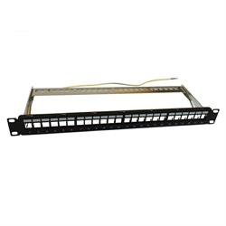 Blank Patch Panel With Cable Management 24 Ports, Cat5e/