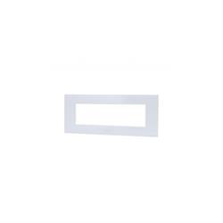 Placca Vetro T1-Art 8007BL-1 7P Bianco